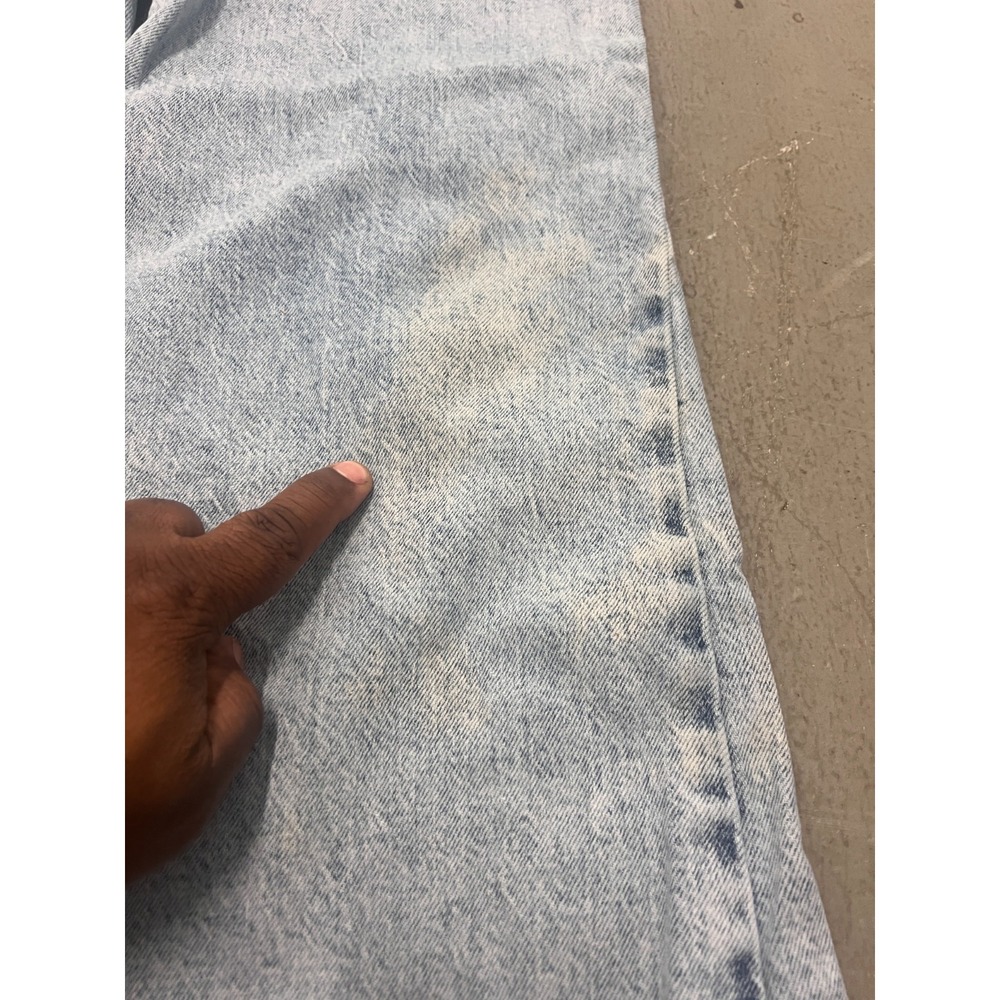 The Drop Jeans Womens 28 Blue Denim Light Wash Baggy Wide Leg Vintage Streetwear - Picture 8 of 13